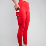 Horzehoods Red Air2 Summer Performance Leggings - Horzehoods - Equiluxe Tack