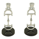 Huntley D Bit Pair of Candlesticks, Pair in Aluminum Silver Finish - Equiluxe Tack