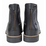 Huntley Equestrian Adult Classic Black Leather Zipper Paddock Boot - Equiluxe Tack