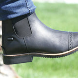 Huntley Equestrian Adult Classic Black Leather Zipper Paddock Boot - Equiluxe Tack