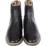 Huntley Equestrian Adult Classic Black Leather Zipper Paddock Boot - Equiluxe Tack
