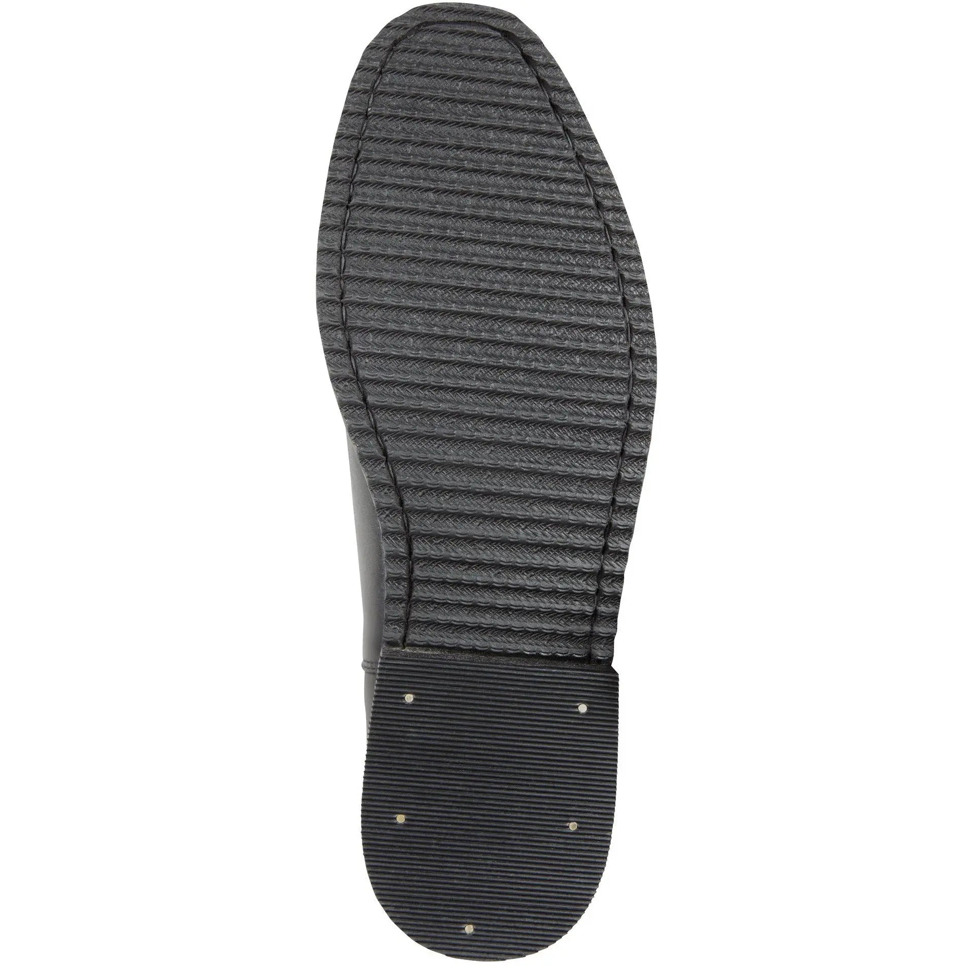 Huntley Equestrian Adult Classic Black Leather Zipper Paddock Boot - Equiluxe Tack