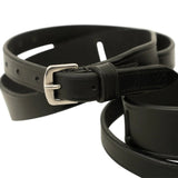 Huntley Equestrian Children's Black Leather Jodhpur Garter Straps - Equiluxe Tack
