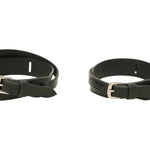 Huntley Equestrian Children's Black Leather Jodhpur Garter Straps - Equiluxe Tack