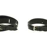 Huntley Equestrian Children's Black Leather Jodhpur Garter Straps - Equiluxe Tack