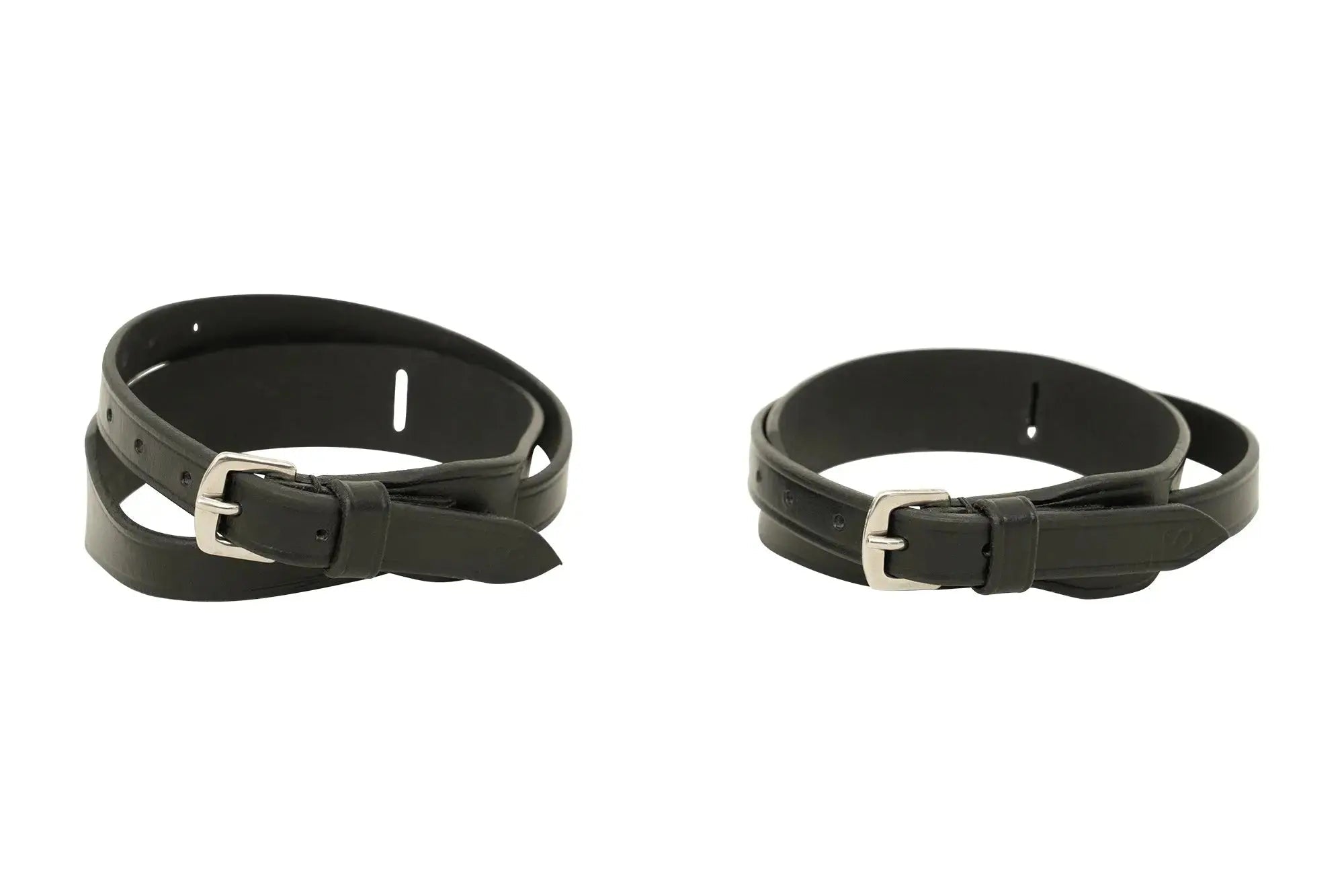 Huntley Equestrian Children's Black Leather Jodhpur Garter Straps - Equiluxe Tack