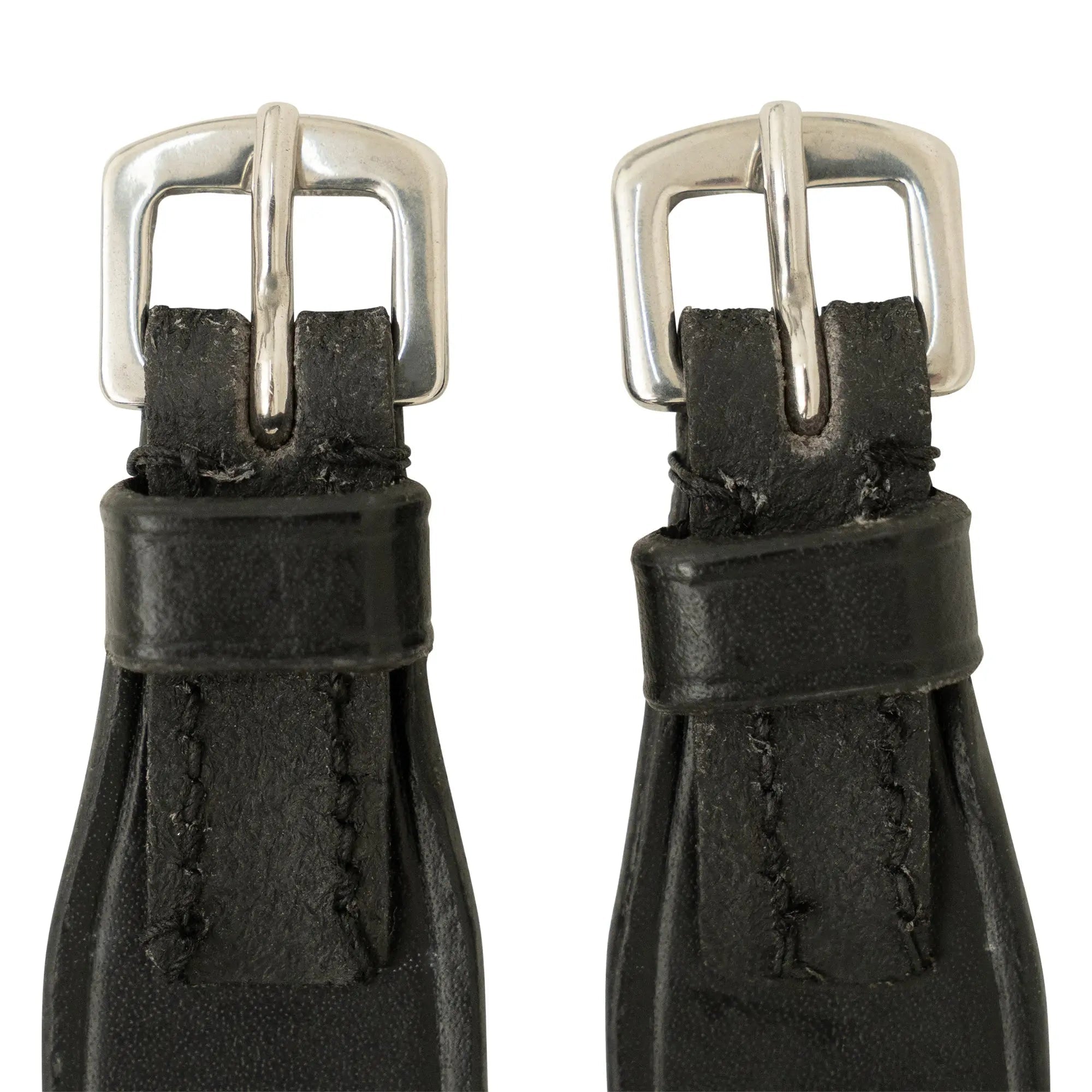 Huntley Equestrian Children's Black Leather Jodhpur Garter Straps - Equiluxe Tack