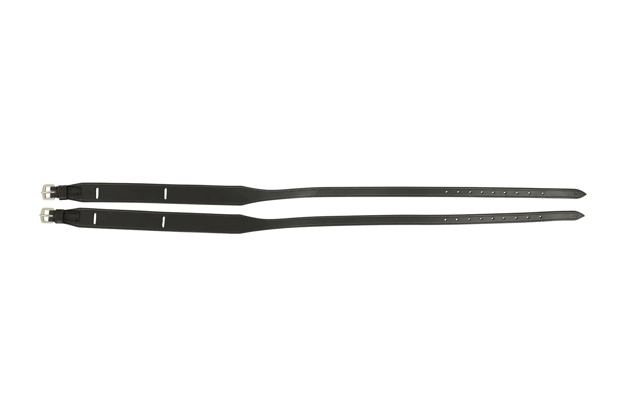 Huntley Equestrian Children's Black Leather Jodhpur Garter Straps - Equiluxe Tack