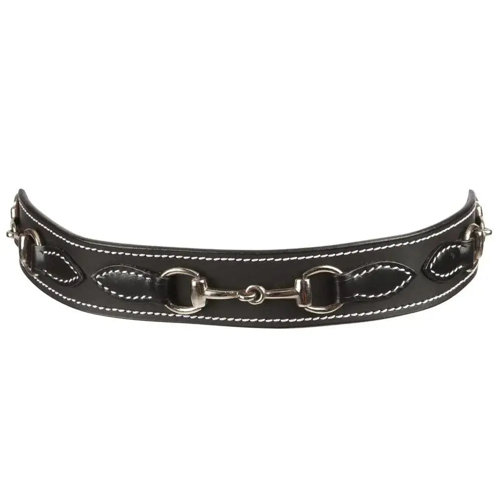 Huntley Equestrian Children's Snaffle Bit Black Leather Belt - Equiluxe Tack
