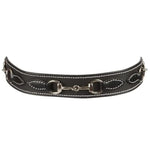 Huntley Equestrian Children's Snaffle Bit Black Leather Belt - Equiluxe Tack
