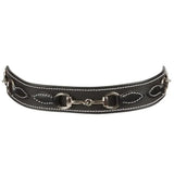 Huntley Equestrian Children's Snaffle Bit Black Leather Belt - Equiluxe Tack