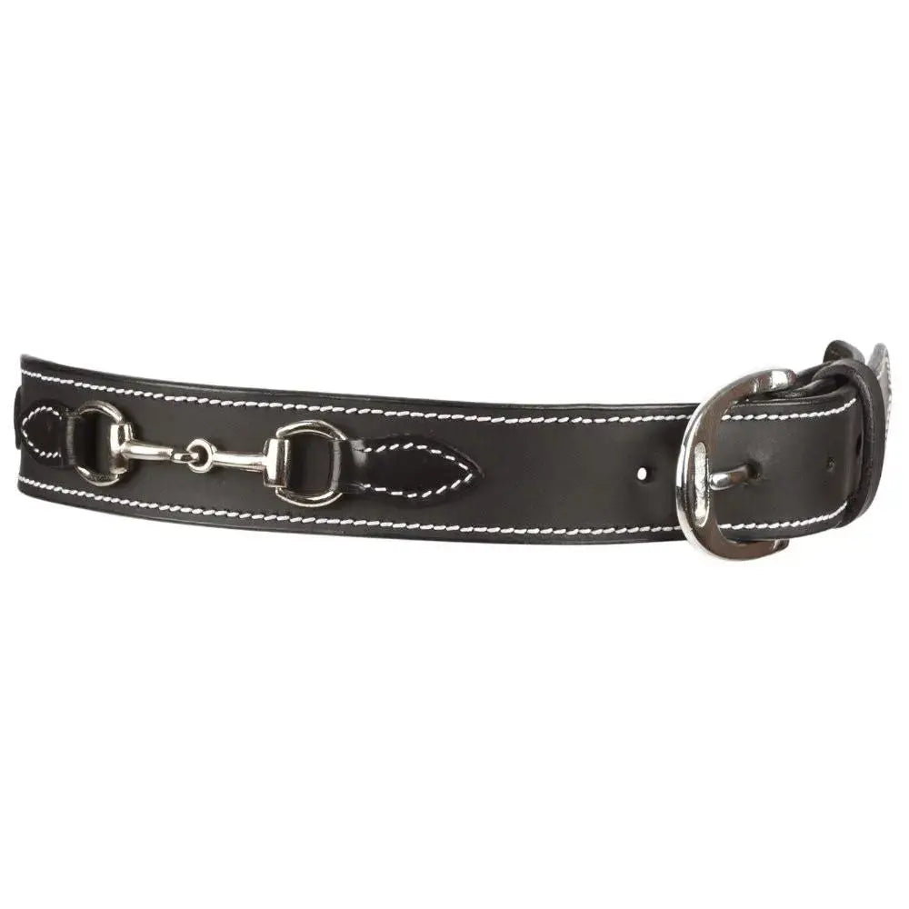 Huntley Equestrian Children's Snaffle Bit Black Leather Belt - Equiluxe Tack