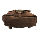 Huntley Equestrian Cowhide Suede Leather Designer Shoulder Backpack - Equiluxe Tack