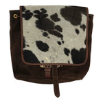 Huntley Equestrian Cowhide Suede Leather Designer Shoulder Backpack - Equiluxe Tack