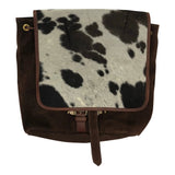 Huntley Equestrian Cowhide Suede Leather Designer Shoulder Backpack - Equiluxe Tack