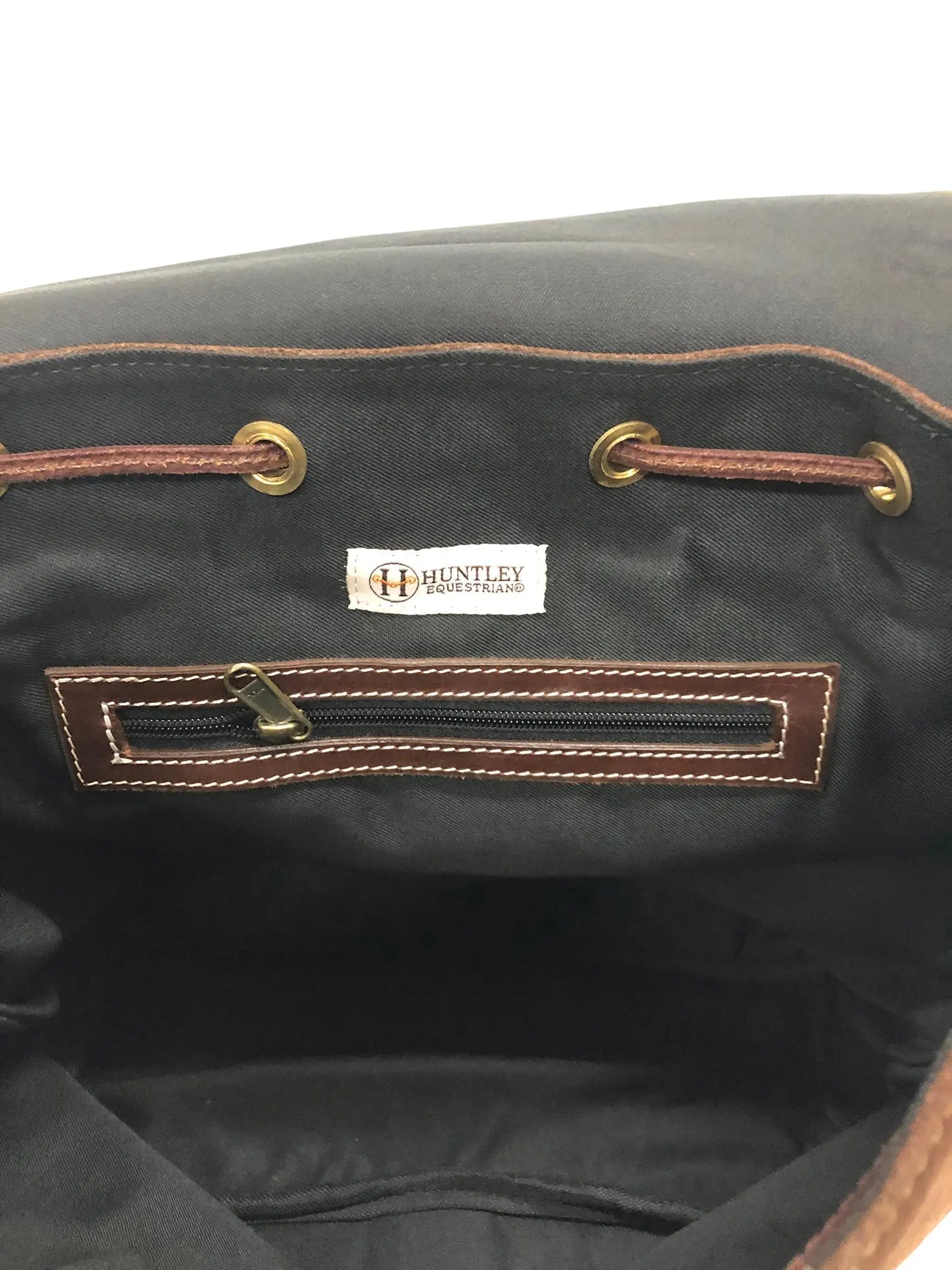 Huntley Equestrian Cowhide Suede Leather Designer Shoulder Backpack - Equiluxe Tack