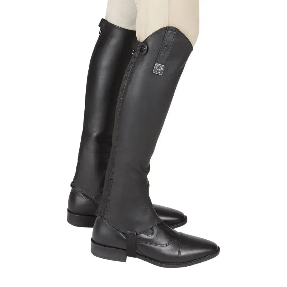 Huntley Equestrian Custom Fit Premium Leather Half Chaps - Equiluxe Tack