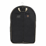 Huntley Equestrian Deluxe Black Travel Carry On Garment Bag with Accessories Zipper Cover for Travel, Business, Horse Shows - Equiluxe Tack