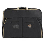 Huntley Equestrian Deluxe Black Travel Carry On Garment Bag with Accessories Zipper Cover for Travel, Business, Horse Shows - Equiluxe Tack