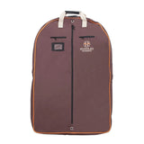 Huntley Equestrian Deluxe Brown Travel Carry On Garment Bag with Accessories Zipper Cover for Travel, Business, Horse Shows - Equiluxe Tack