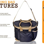 Huntley Equestrian Deluxe Grooming Bag, Brown - Equiluxe Tack