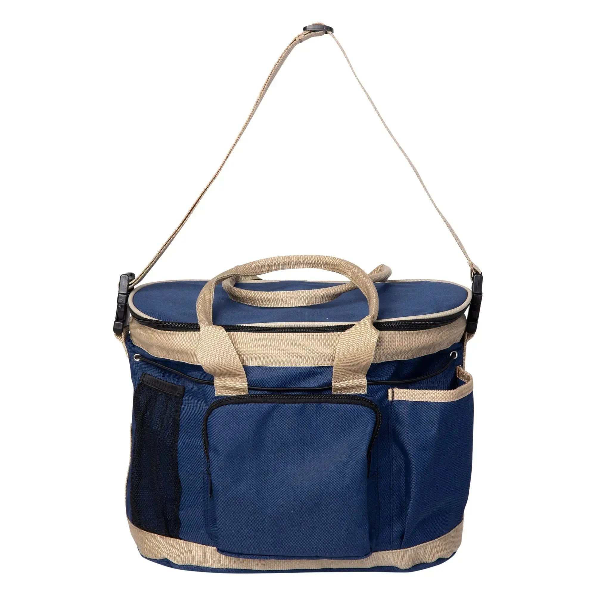 Huntley Equestrian Deluxe Grooming Bag, Brown - Equiluxe Tack