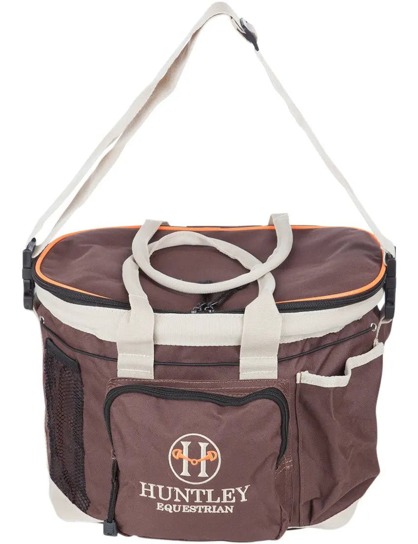 Huntley Equestrian Deluxe Grooming Bag, Brown - Equiluxe Tack