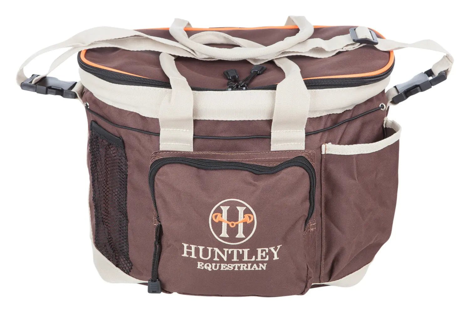 Huntley Equestrian Deluxe Grooming Bag, Brown - Equiluxe Tack