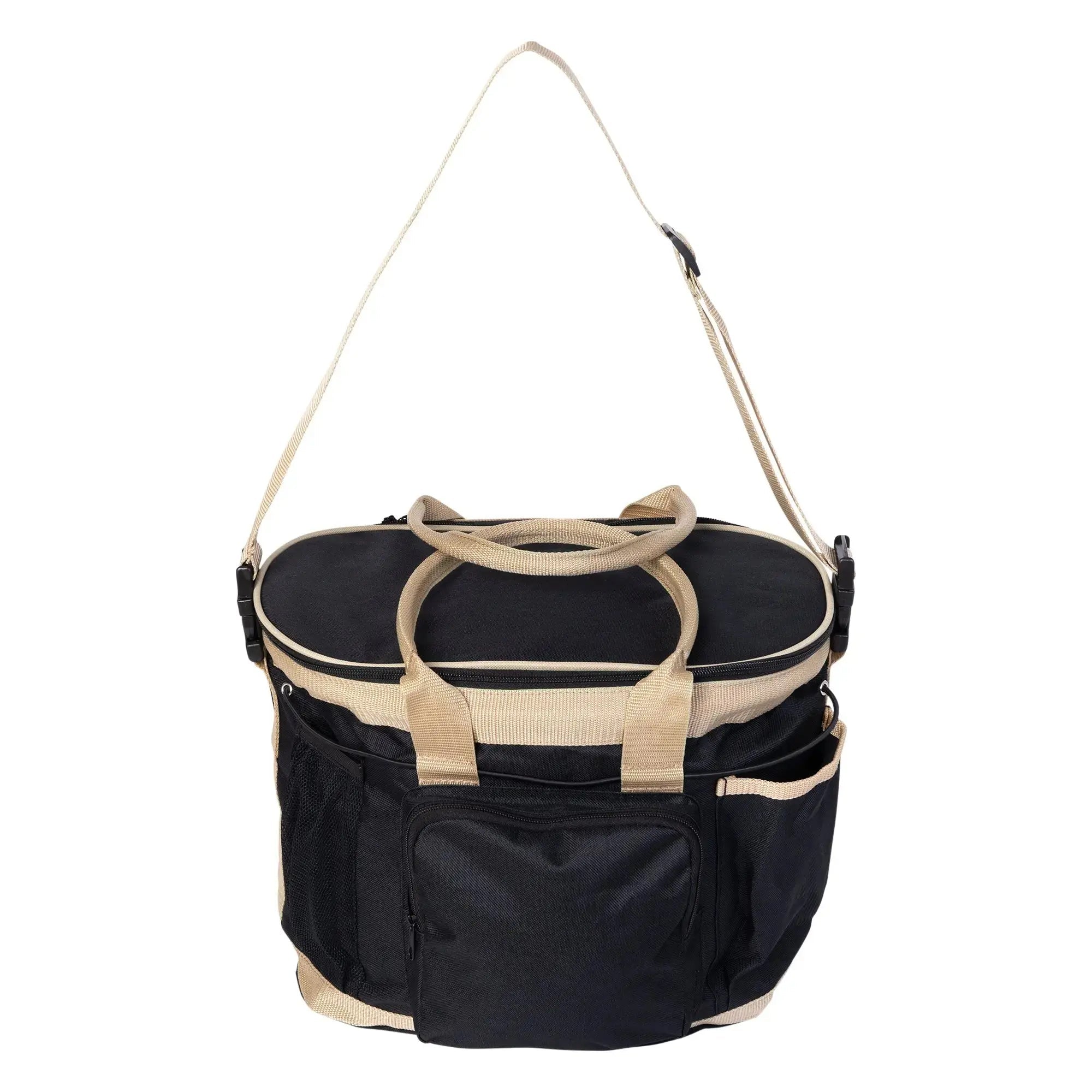 Huntley Equestrian Deluxe Grooming Bag, Brown - Equiluxe Tack