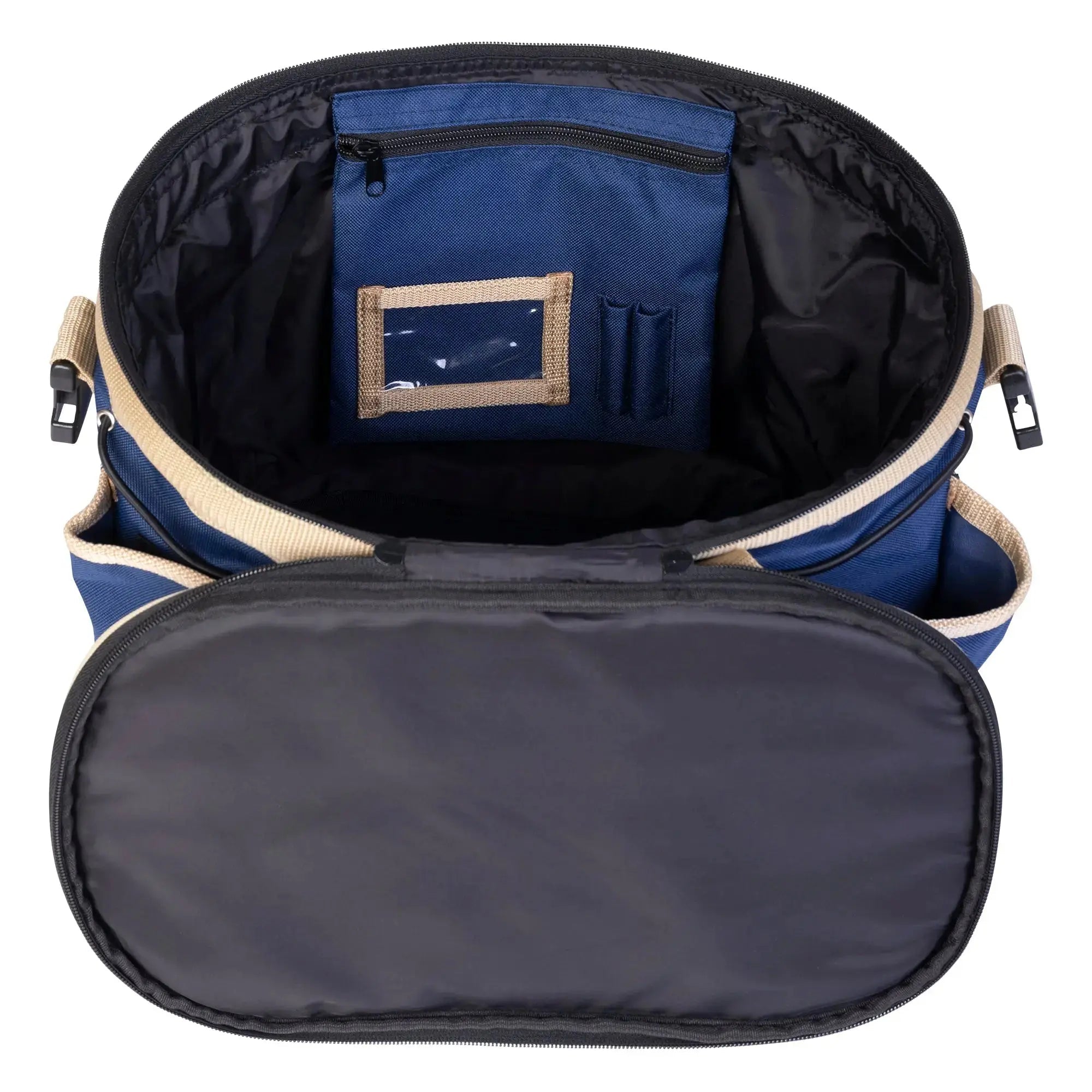 Huntley Equestrian Deluxe Grooming Bag, Brown - Equiluxe Tack