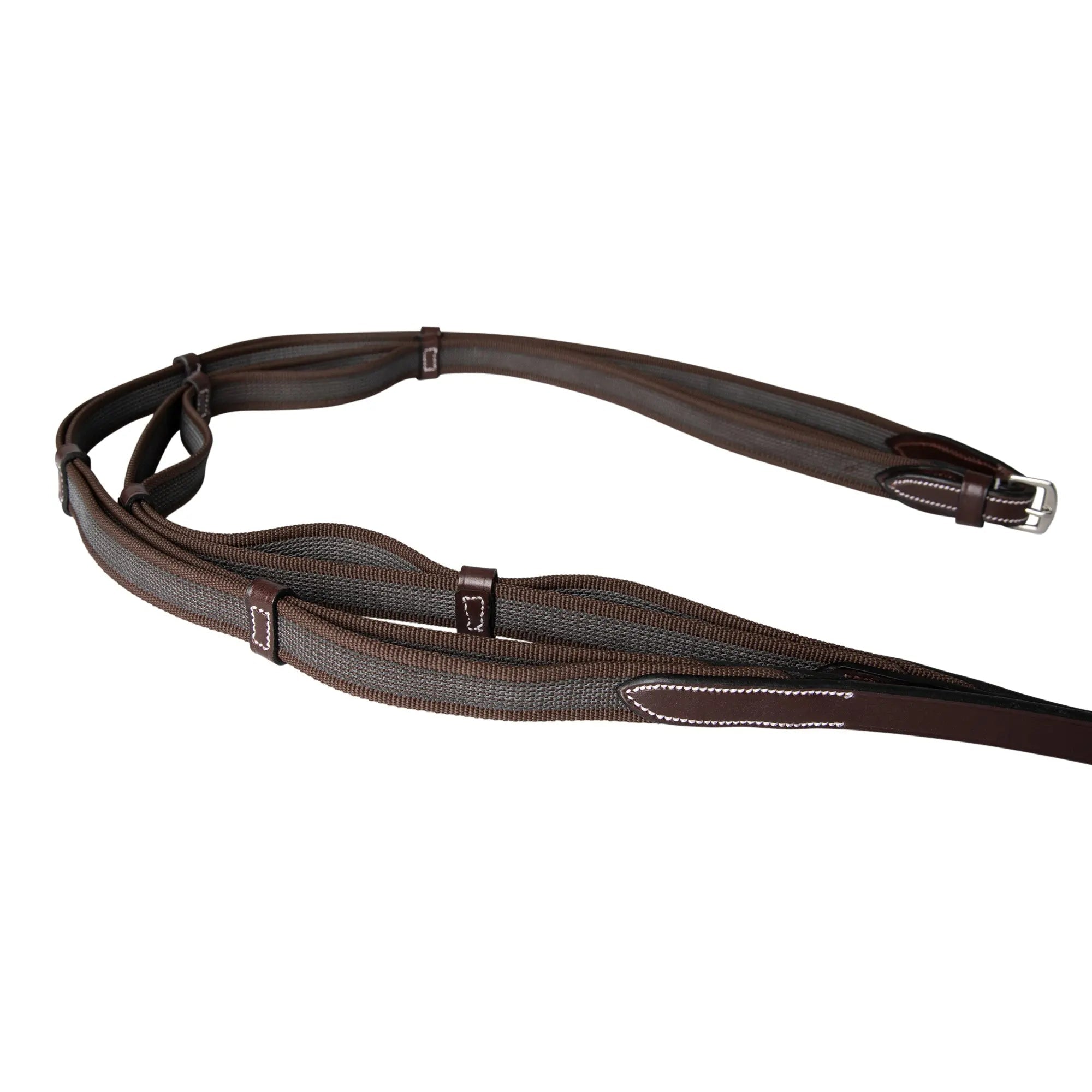 Huntley Equestrian Double Layer Web Grip Reins - Equiluxe Tack