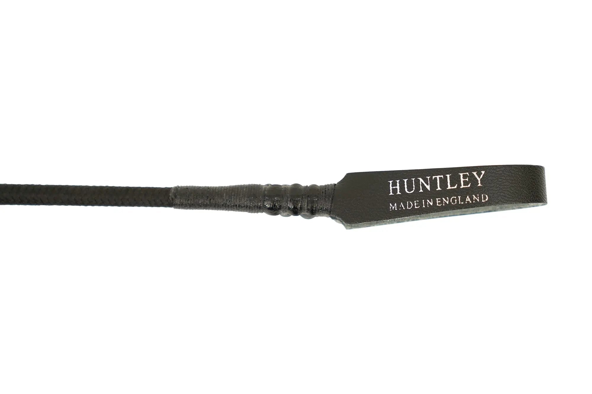 Huntley Equestrian English Riding Crop with Handle, 26" Inches, Black - Equiluxe Tack