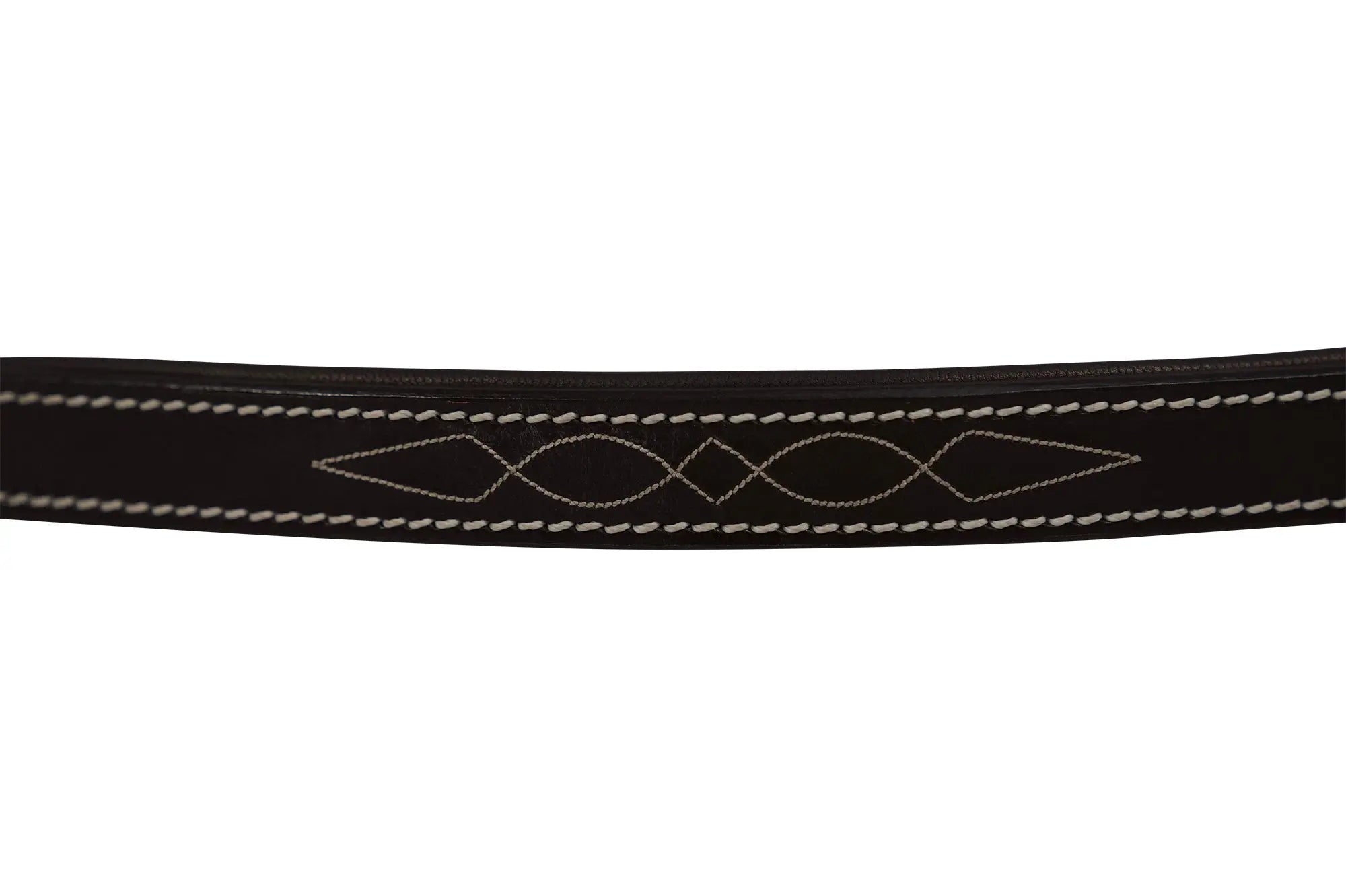 Huntley Equestrian Fancy Stitched Leather Halter Replacement Crown Piece - Equiluxe Tack