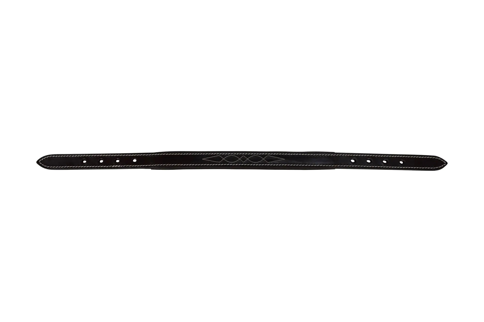 Huntley Equestrian Fancy Stitched Leather Halter Replacement Crown Piece - Equiluxe Tack