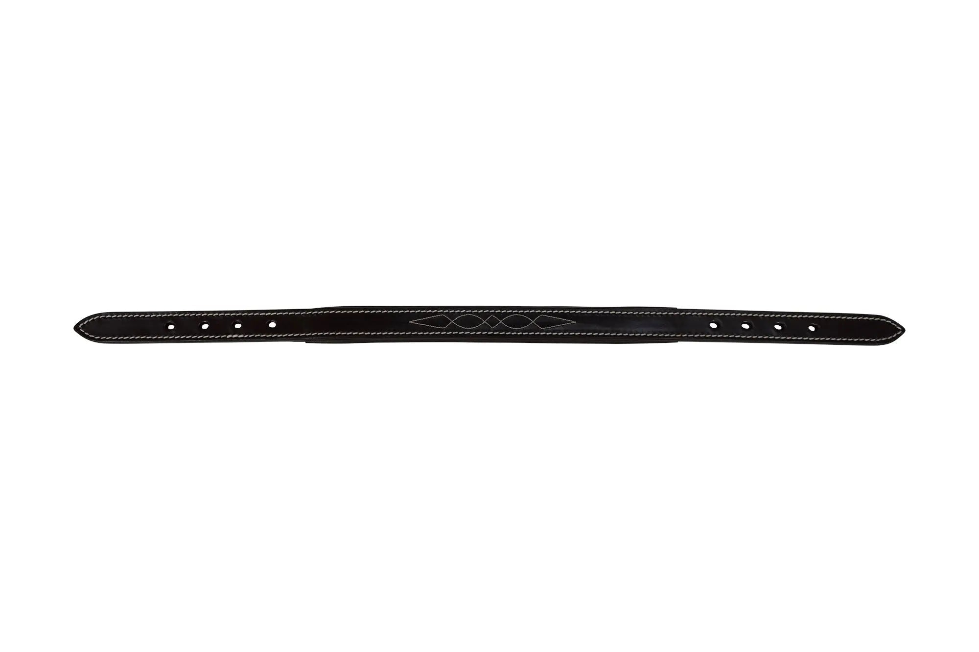 Huntley Equestrian Fancy Stitched Leather Halter Replacement Crown Piece - Equiluxe Tack