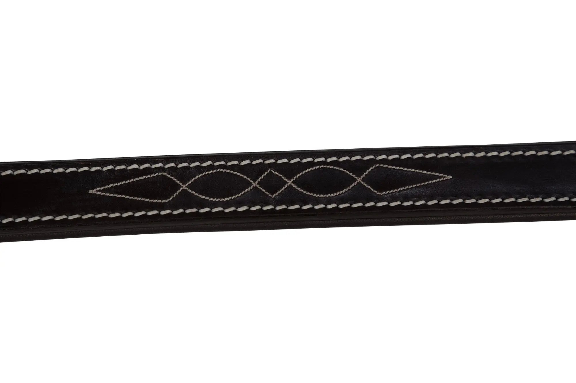 Huntley Equestrian Fancy Stitched Leather Halter Replacement Crown Piece - Equiluxe Tack