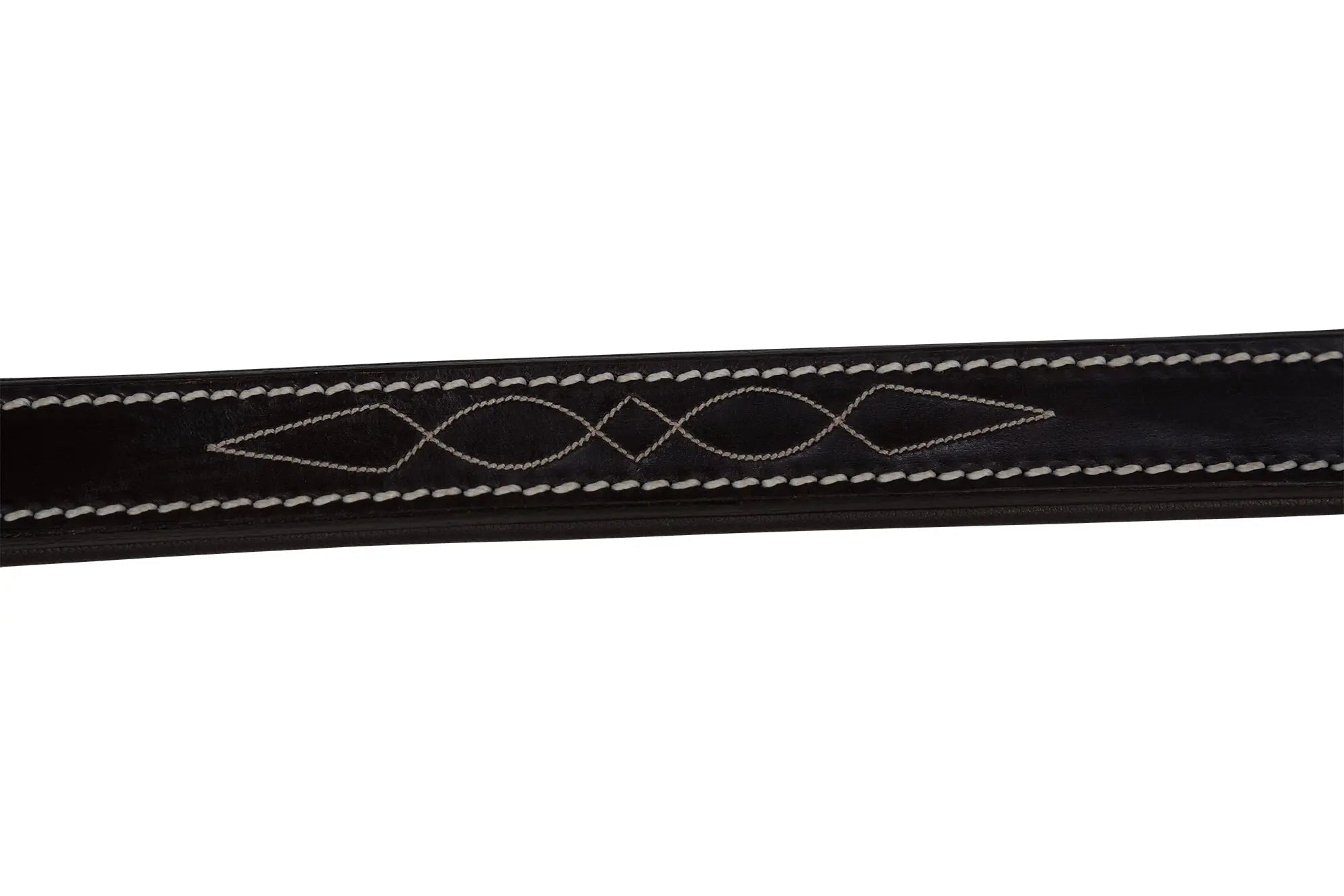 Huntley Equestrian Fancy Stitched Leather Halter Replacement Crown Piece - Equiluxe Tack
