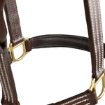 Huntley Equestrian Fancy Stitched Premium Leather Padded Halter - Equiluxe Tack