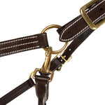 Huntley Equestrian Fancy Stitched Premium Leather Padded Halter - Equiluxe Tack