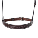Huntley Equestrian Fancy Stitched Raised Chain Noseband - Equiluxe Tack
