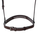 Huntley Equestrian Fancy Stitched Raised Chain Noseband - Equiluxe Tack