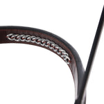 Huntley Equestrian Fancy Stitched Raised Chain Noseband - Equiluxe Tack