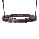 Huntley Equestrian Fancy Stitched Raised Chain Noseband - Equiluxe Tack