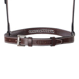 Huntley Equestrian Fancy Stitched Raised Chain Noseband - Equiluxe Tack