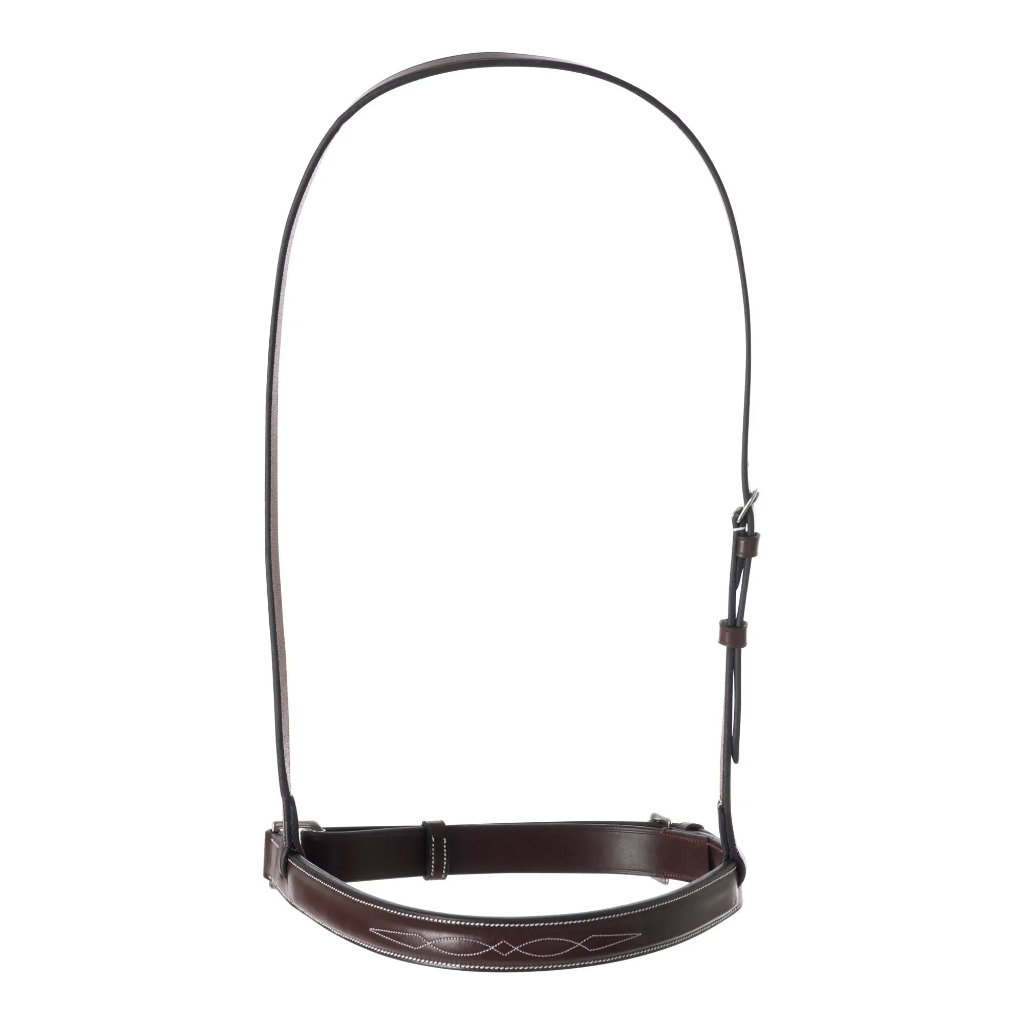 Huntley Equestrian Fancy Stitched Raised Crank Noseband - Equiluxe Tack