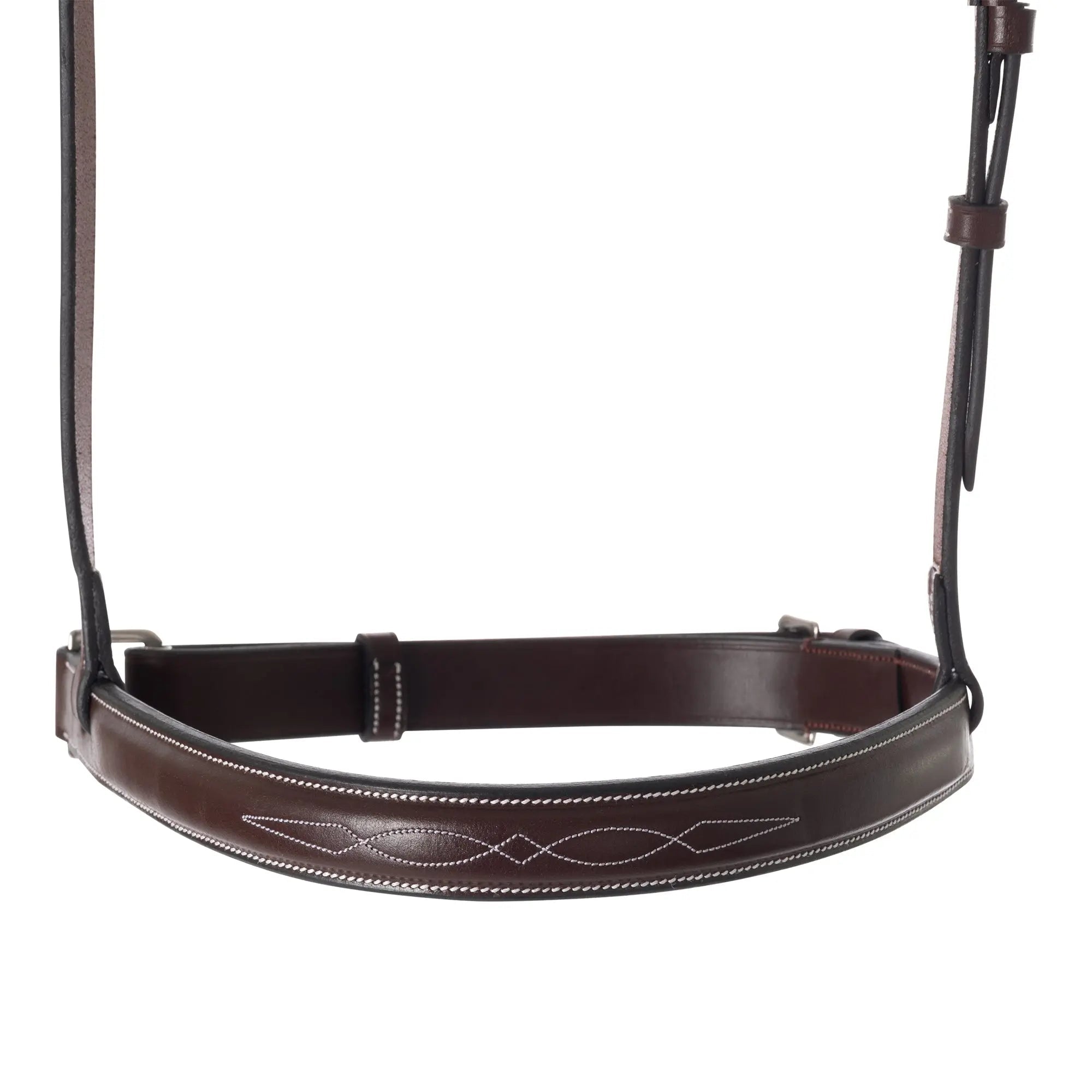 Huntley Equestrian Fancy Stitched Raised Crank Noseband - Equiluxe Tack
