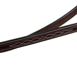 Huntley Equestrian Fancy Stitched Rubber Reins, 5/8" Inch Width - Equiluxe Tack