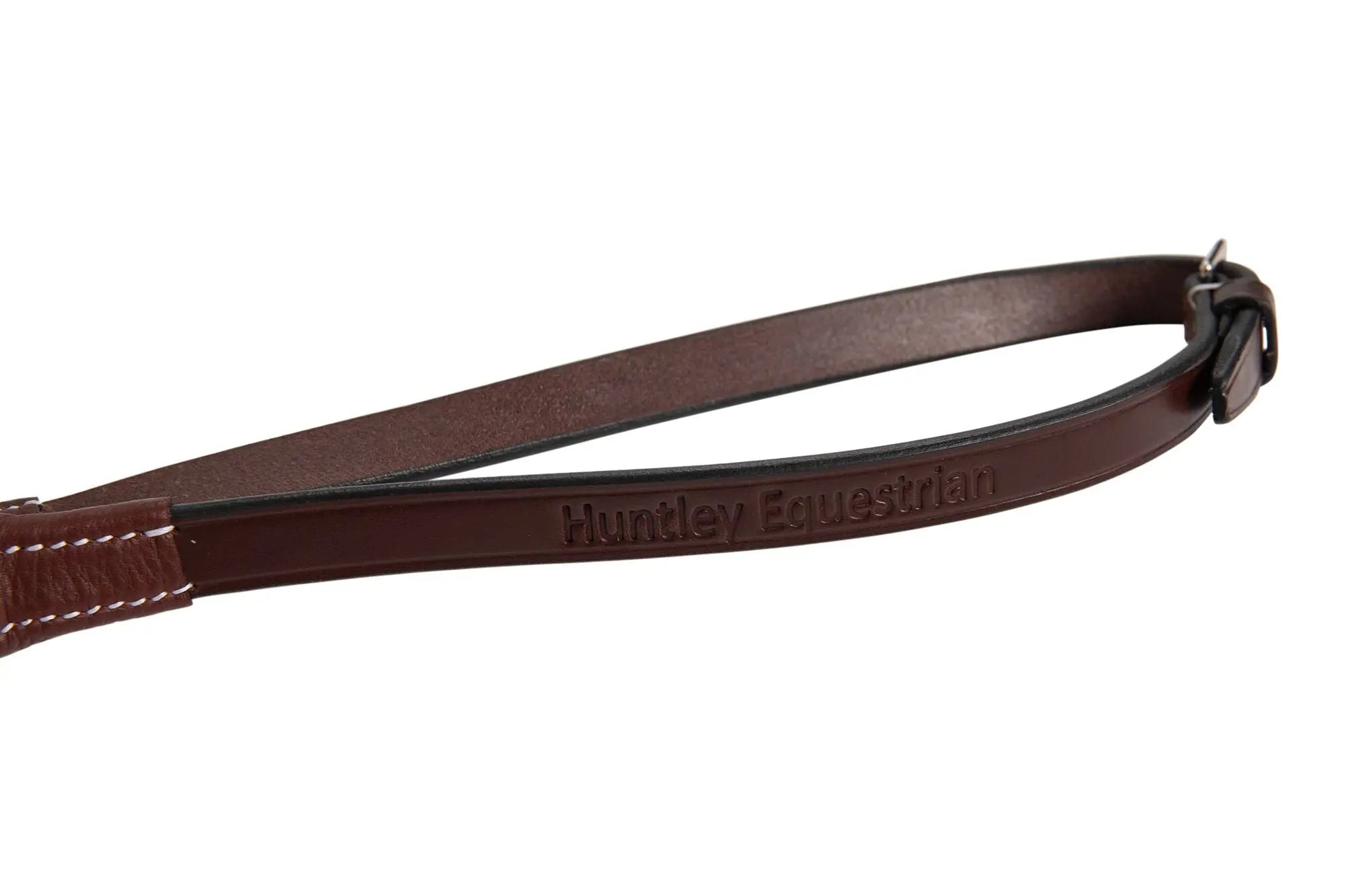 Huntley Equestrian Fancy Stitched Rubber Reins, 5/8" Inch Width - Equiluxe Tack