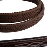 Huntley Equestrian Fancy Stitched Rubber Reins, 5/8" Inch Width - Equiluxe Tack