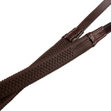 Huntley Equestrian Fancy Stitched Rubber Reins, 5/8" Inch Width - Equiluxe Tack